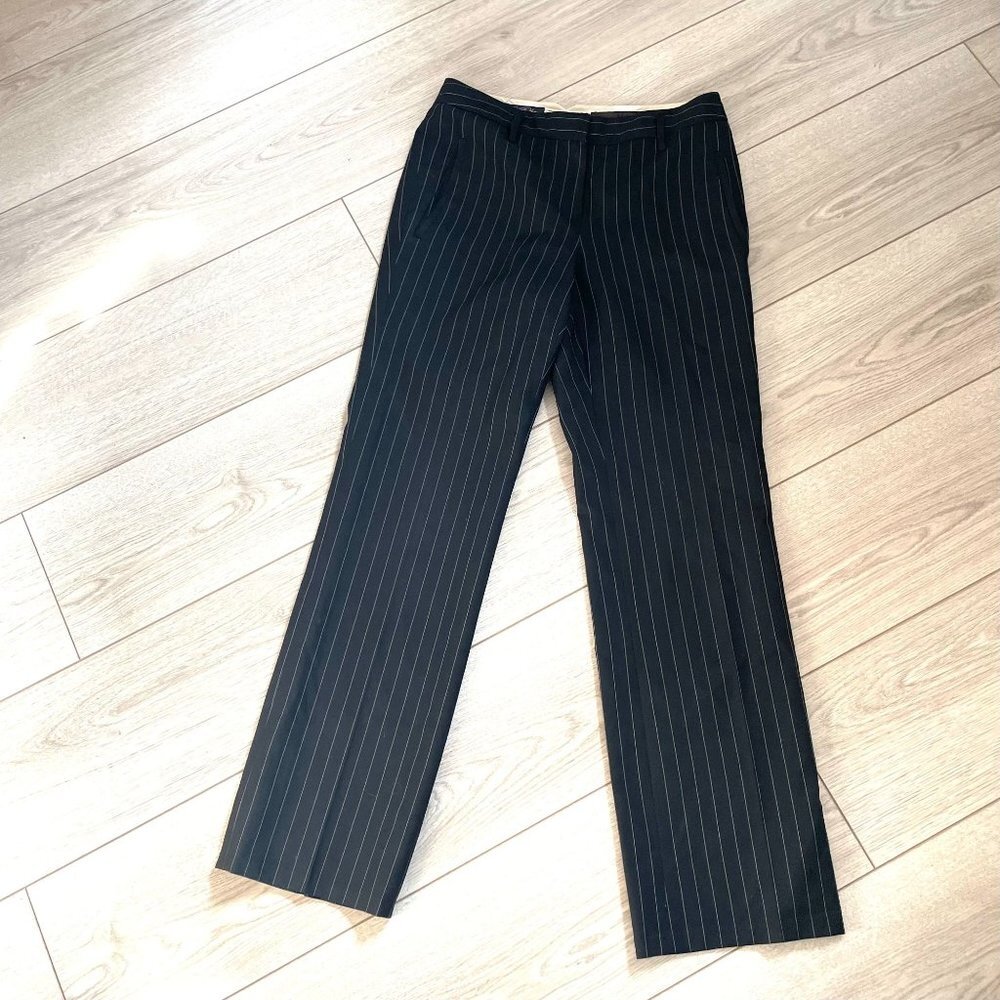 Brooks Brothers Vitale Barberis Canonico Italy Wool Dress Pants Women 2P Black - Picture 2 of 13